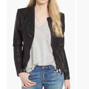 BLANKNYC Faux Leather Jacket, Black, size XS